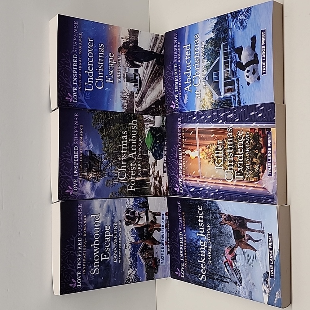 6 Harlequin Love Inspired Suspense True Large Print Books New